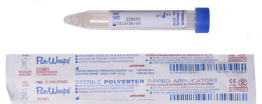 specimen vial and wrapper